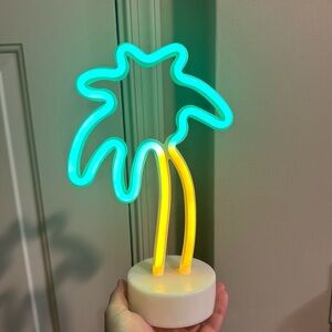 Neon palm tree